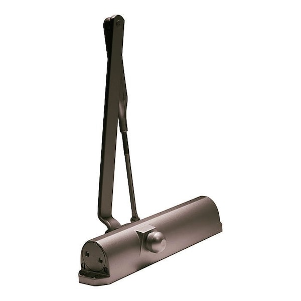 Dorma Door Closer, Dark Bronze Painted, Round Arm NonHold Open Arm, Adjustable Size 14, 7414